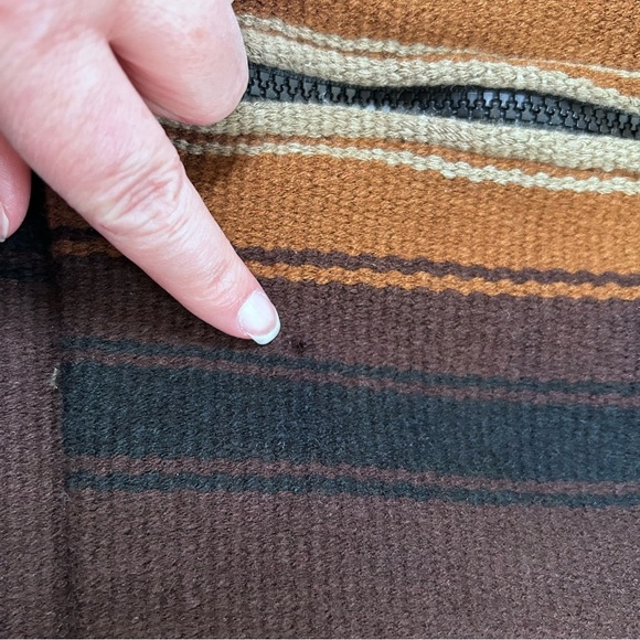 Buffalo Nickel Southwest Bald Eagle Cropped Bomber Jacket Black Western Size XS - Picture 12 of 14